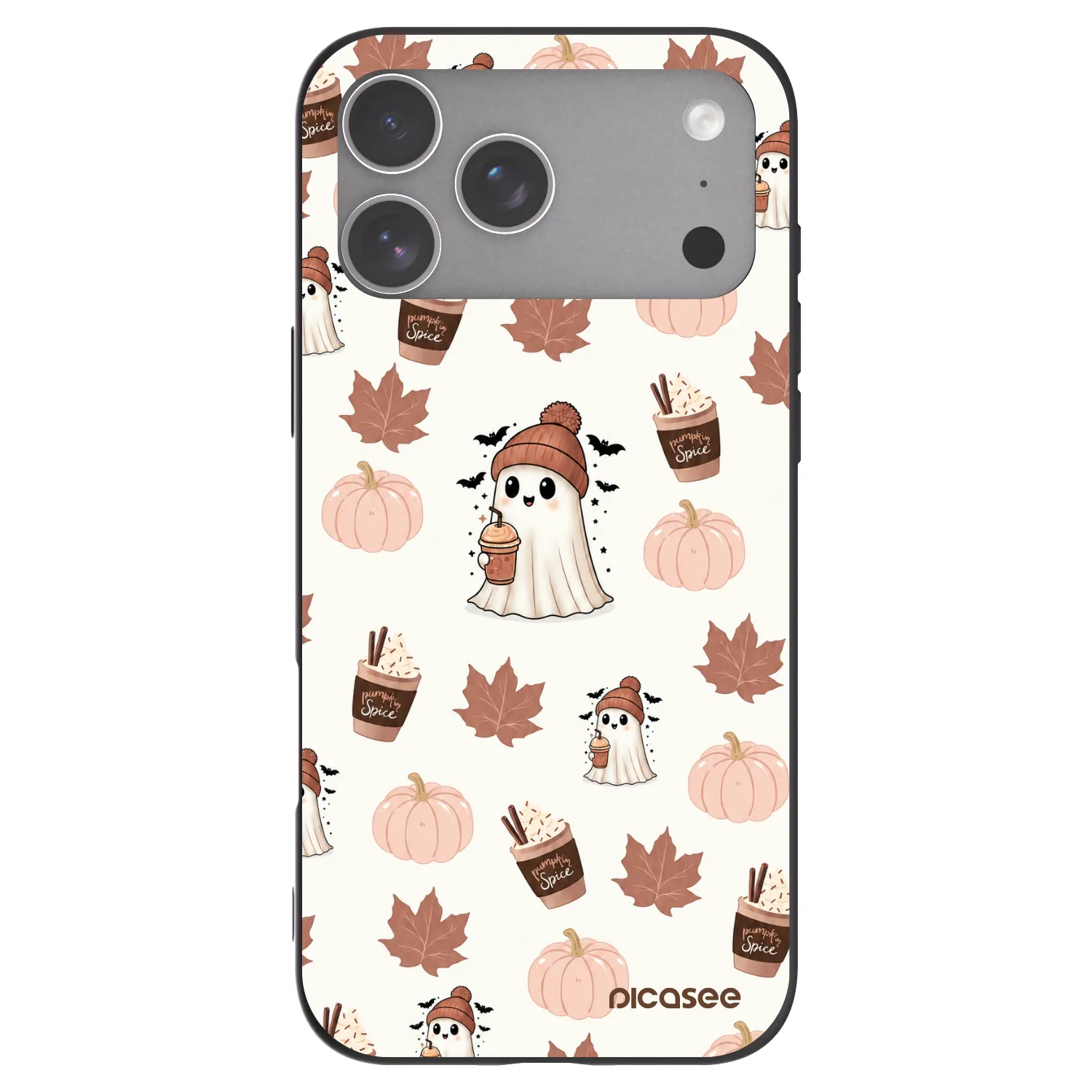 Picasee silikónový čierny obal pre Apple iPhone 18 Pro Max - Pumpkin spice