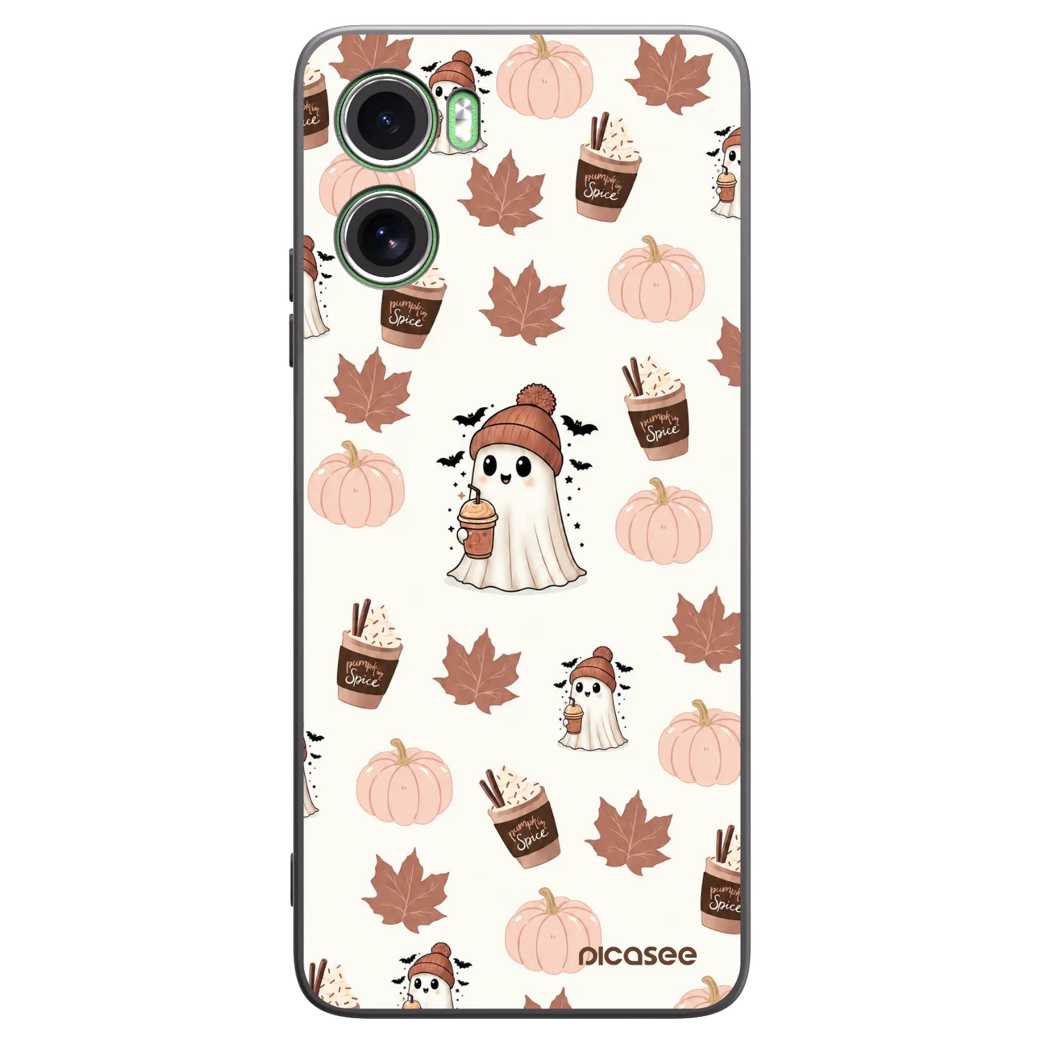 Picasee silikónový čierny obal pre Motorola Moto G06 - Pumpkin spice