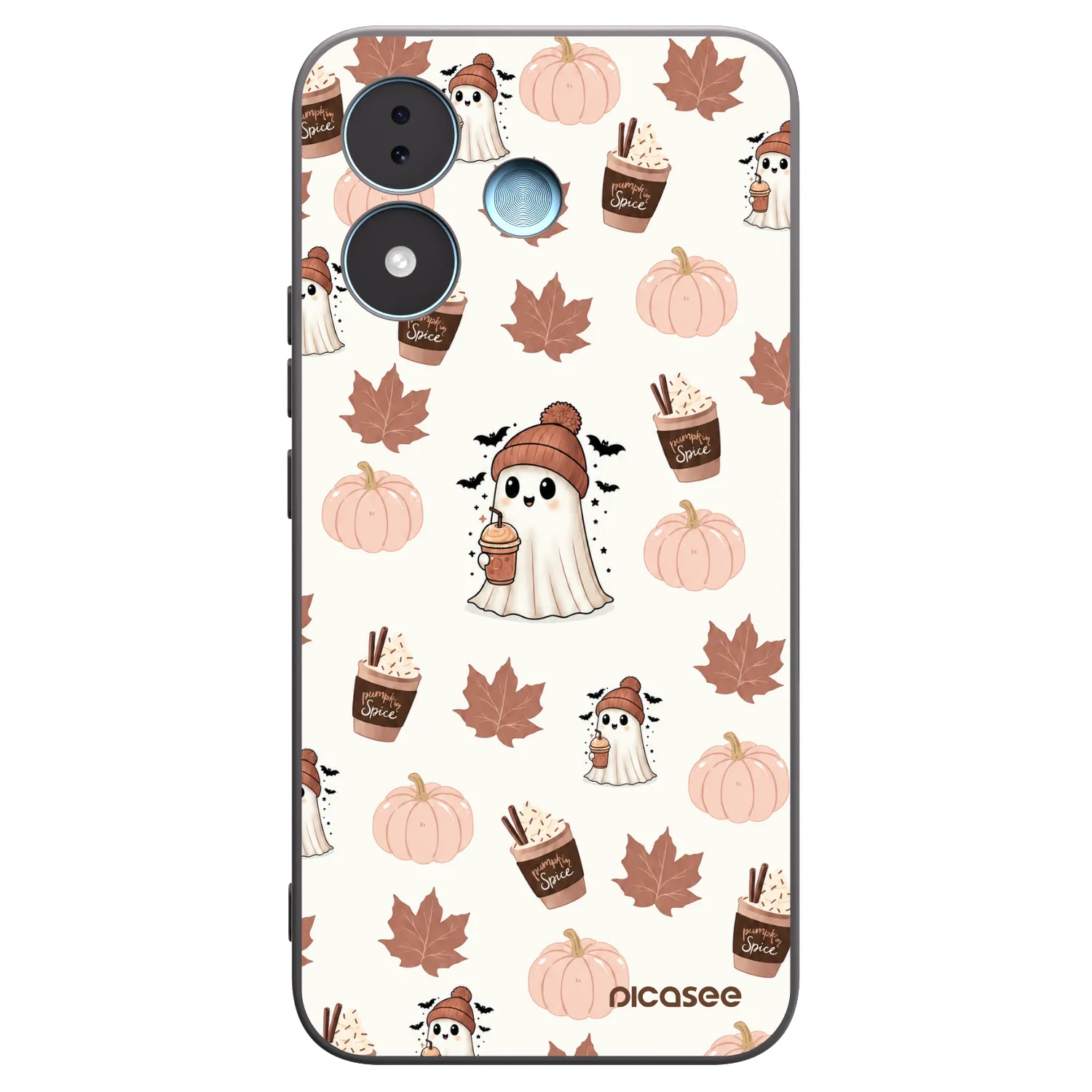 Picasee silikónový čierny obal pre Xiaomi Redmi Note 17 5G - Pumpkin spice