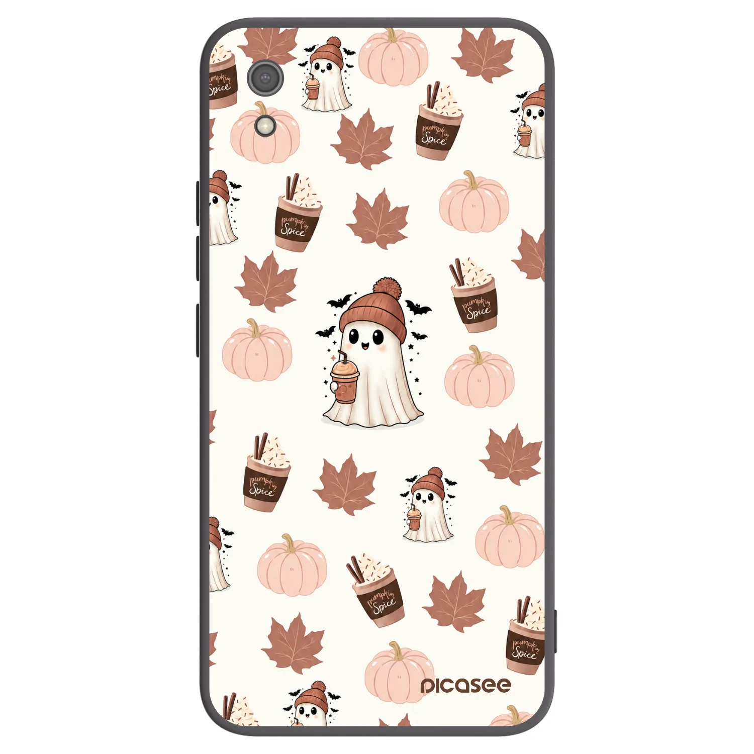 Picasee silikónový čierny obal pre Xiaomi Redmi 7A - Pumpkin spice