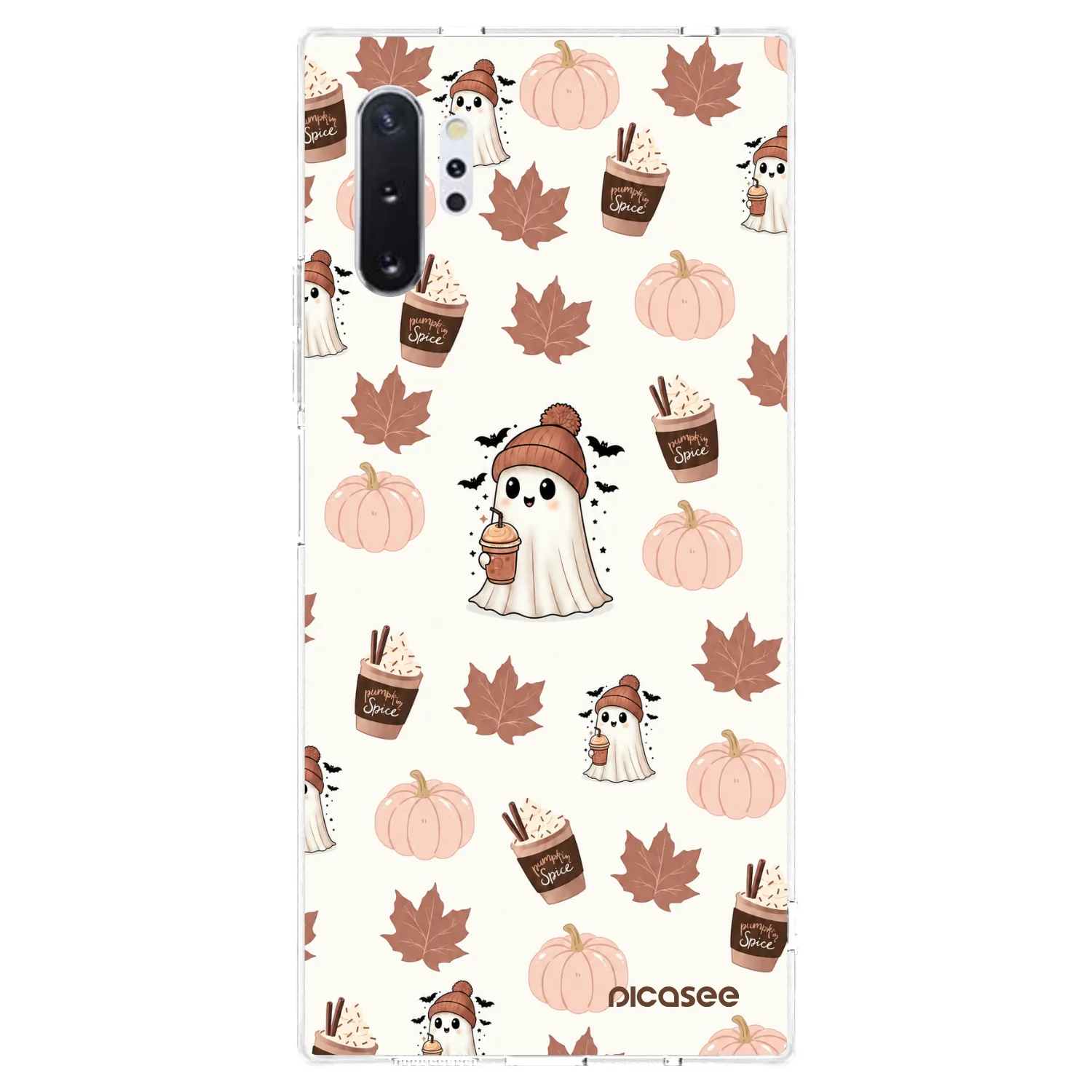 Picasee silikónový prehľadný obal pre Samsung Galaxy Note 10+ N975F - Pumpkin spice