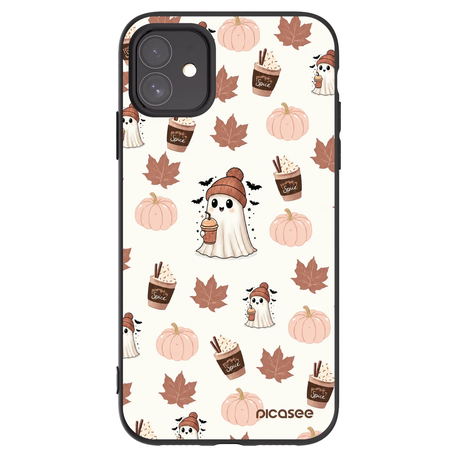 Picasee silikónový čierny obal pre Apple iPhone 11 - Pumpkin spice