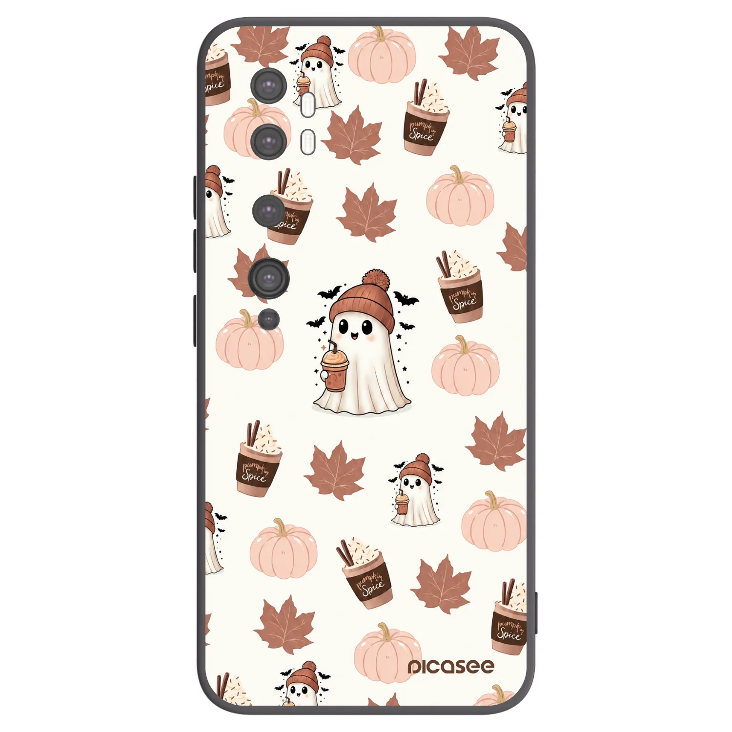 Picasee silikónový čierny obal pre Xiaomi Mi Note 10 (Pro) - Pumpkin spice