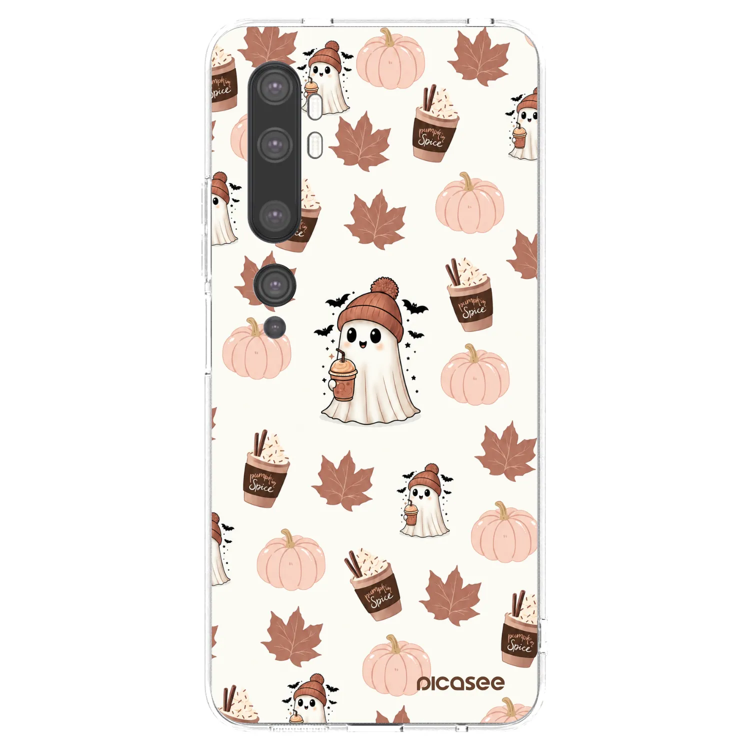 Picasee silikónový prehľadný obal pre Xiaomi Mi Note 10 (Pro) - Pumpkin spice