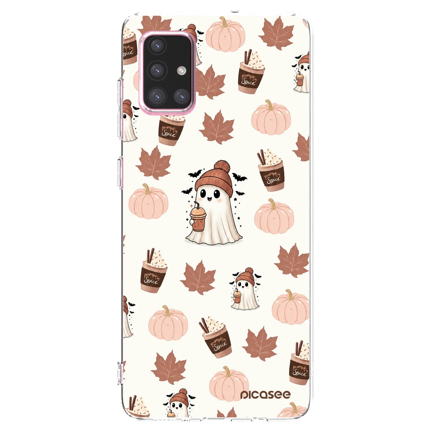 Picasee silikónový prehľadný obal pre Samsung Galaxy A71 A715F - Pumpkin spice