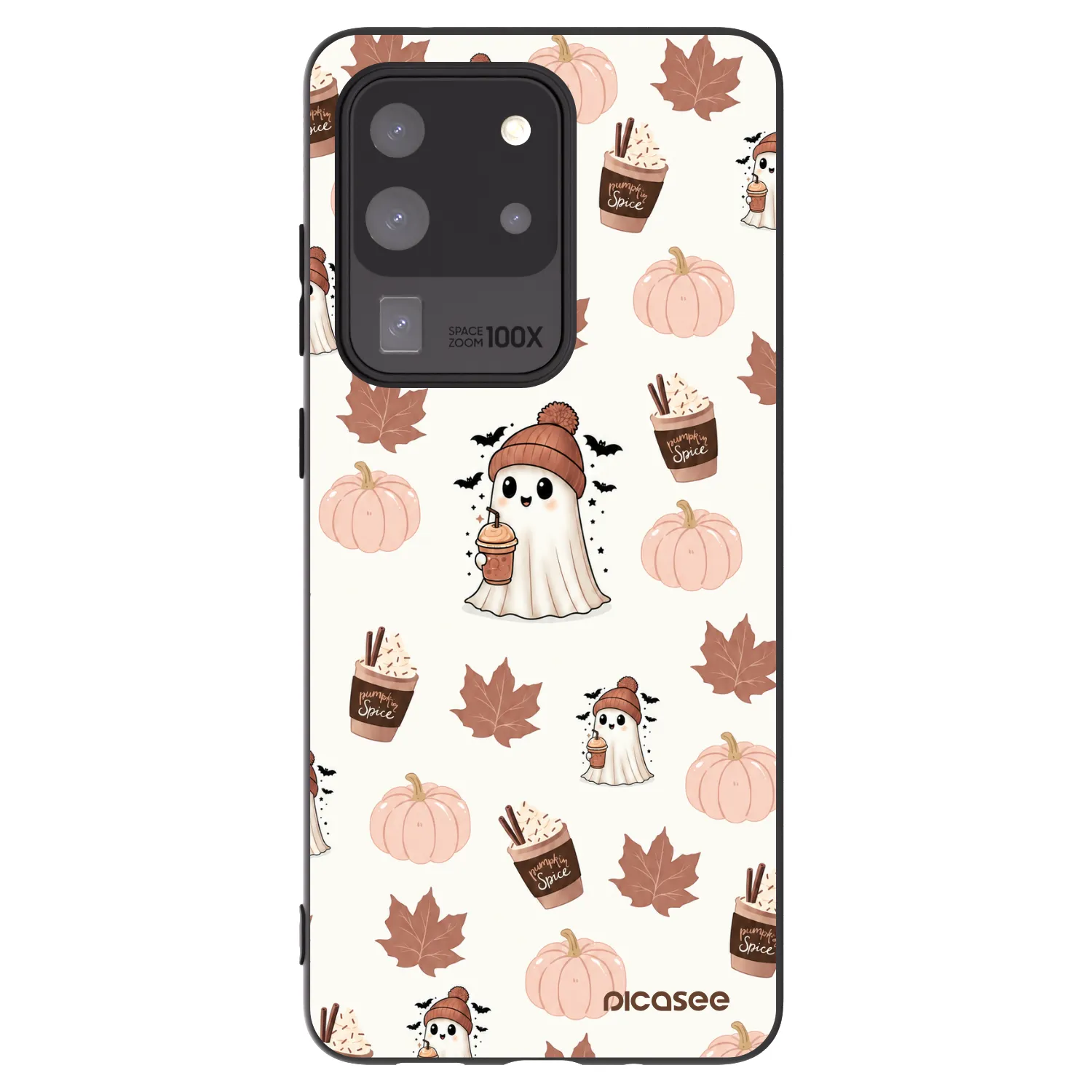 Picasee silikónový čierny obal pre Samsung Galaxy S20 Ultra 5G G988F - Pumpkin spice