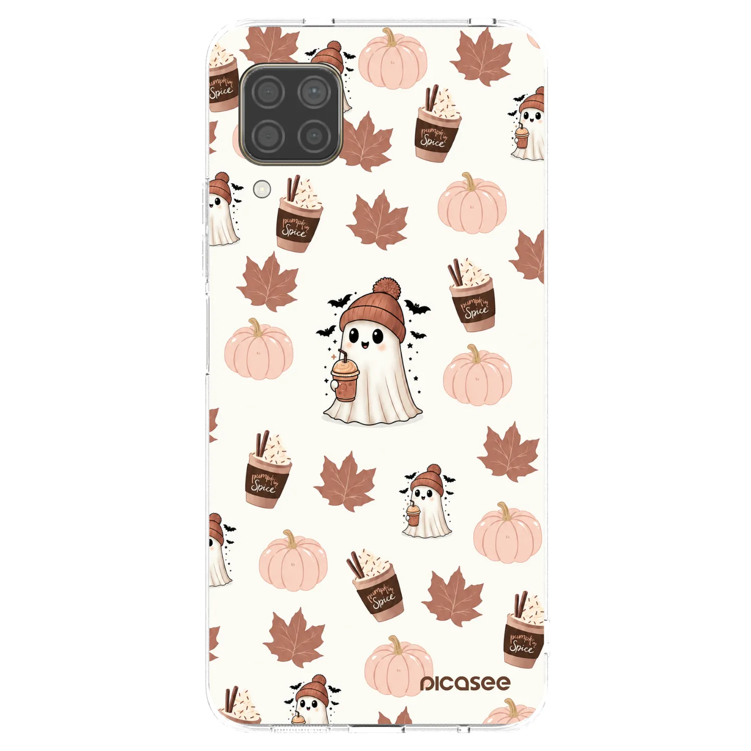 Picasee silikónový prehľadný obal pre Huawei P40 Lite - Pumpkin spice