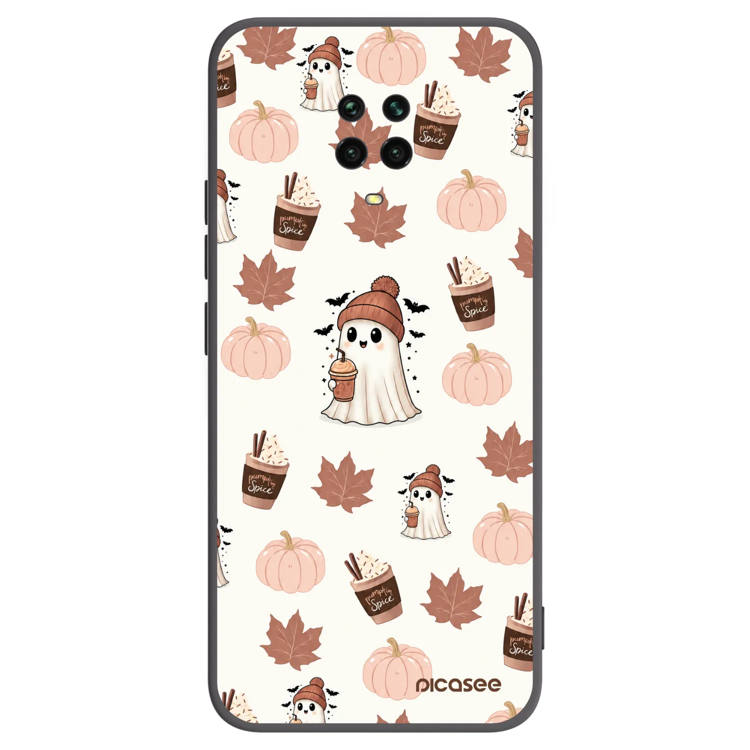 Picasee silikónový čierny obal pre Xiaomi Redmi Note 9 Pro - Pumpkin spice