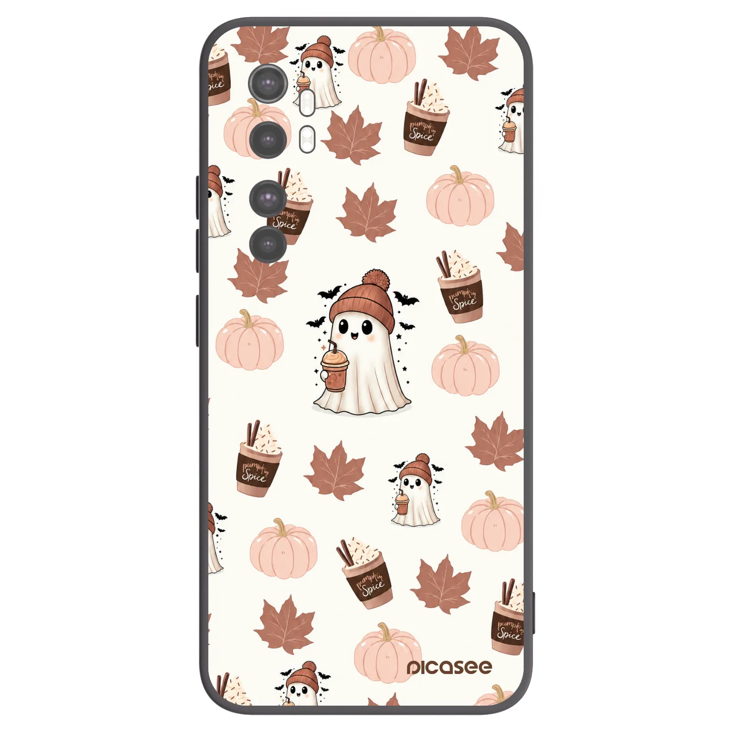 Picasee silikónový čierny obal pre Xiaomi Mi Note 10 Lite - Pumpkin spice