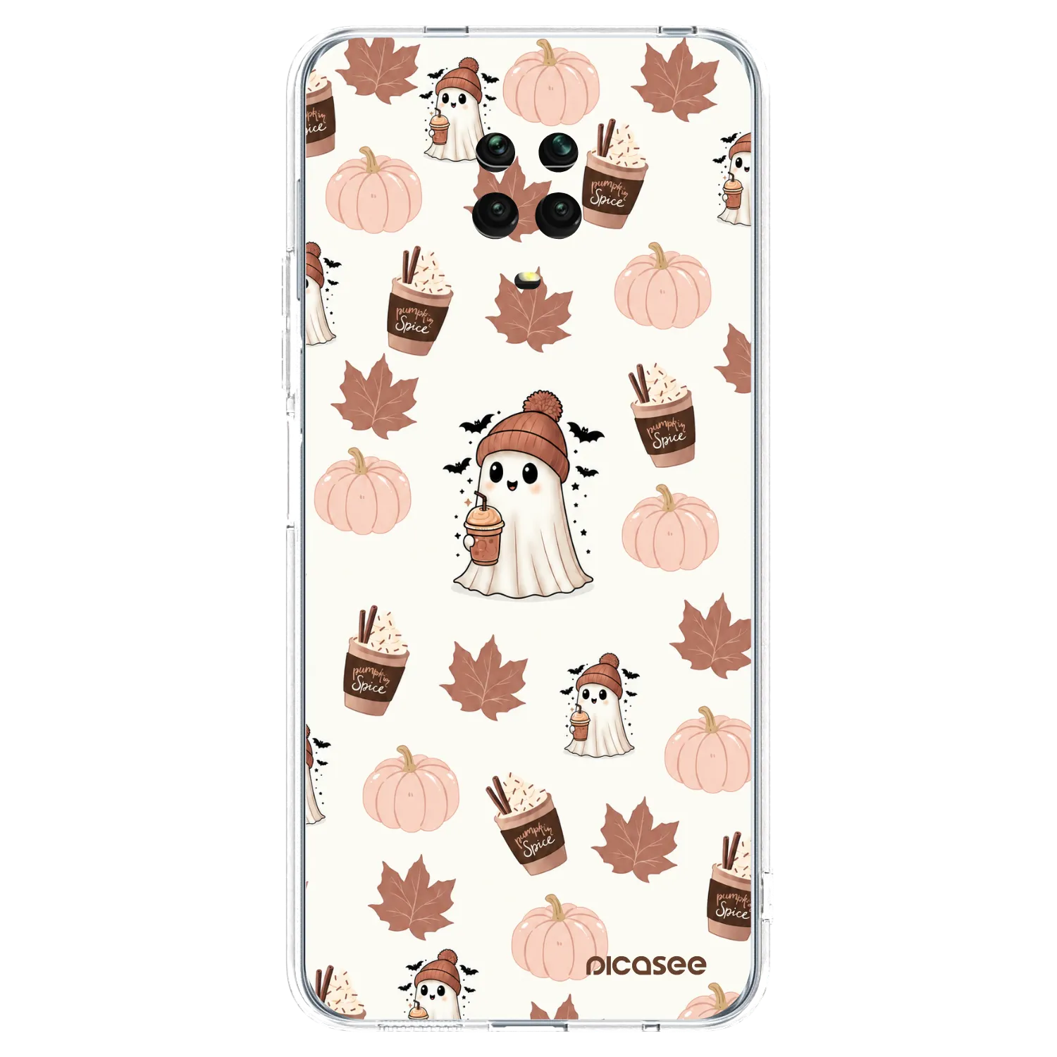 Picasee silikónový prehľadný obal pre Xiaomi Redmi Note 9S - Pumpkin spice