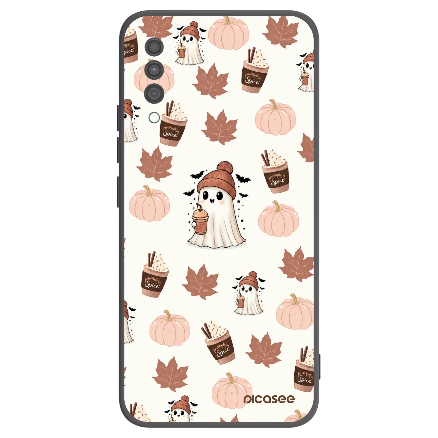 Picasee silikónový čierny obal pre Samsung Galaxy A30s A307F - Pumpkin spice