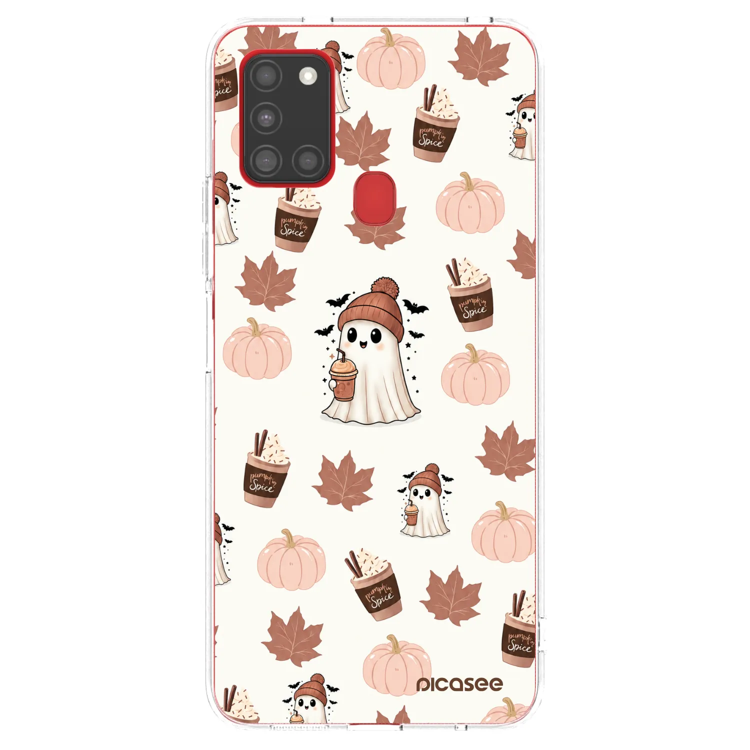 Picasee silikónový prehľadný obal pre Samsung Galaxy A21s - Pumpkin spice