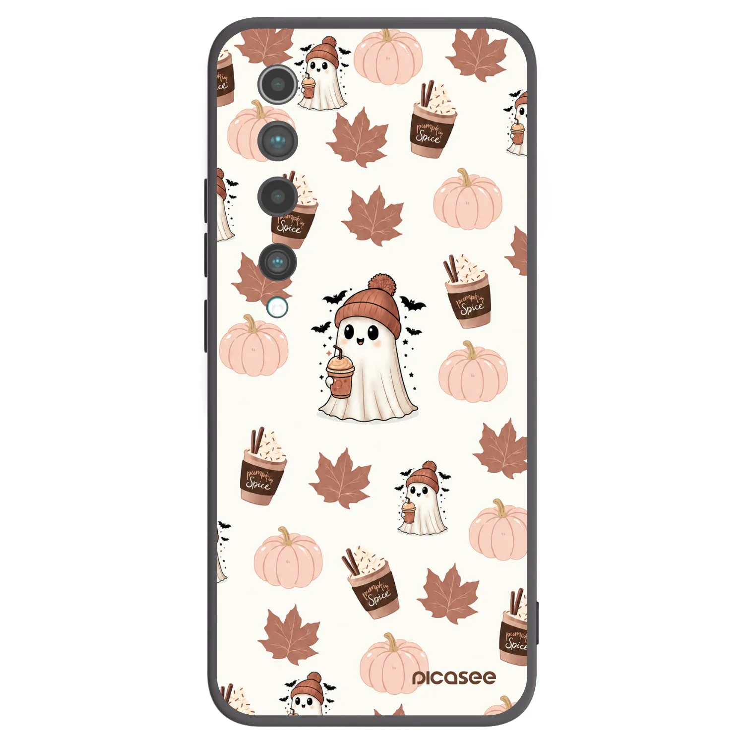 Picasee silikónový čierny obal pre Xiaomi Mi 10 - Pumpkin spice