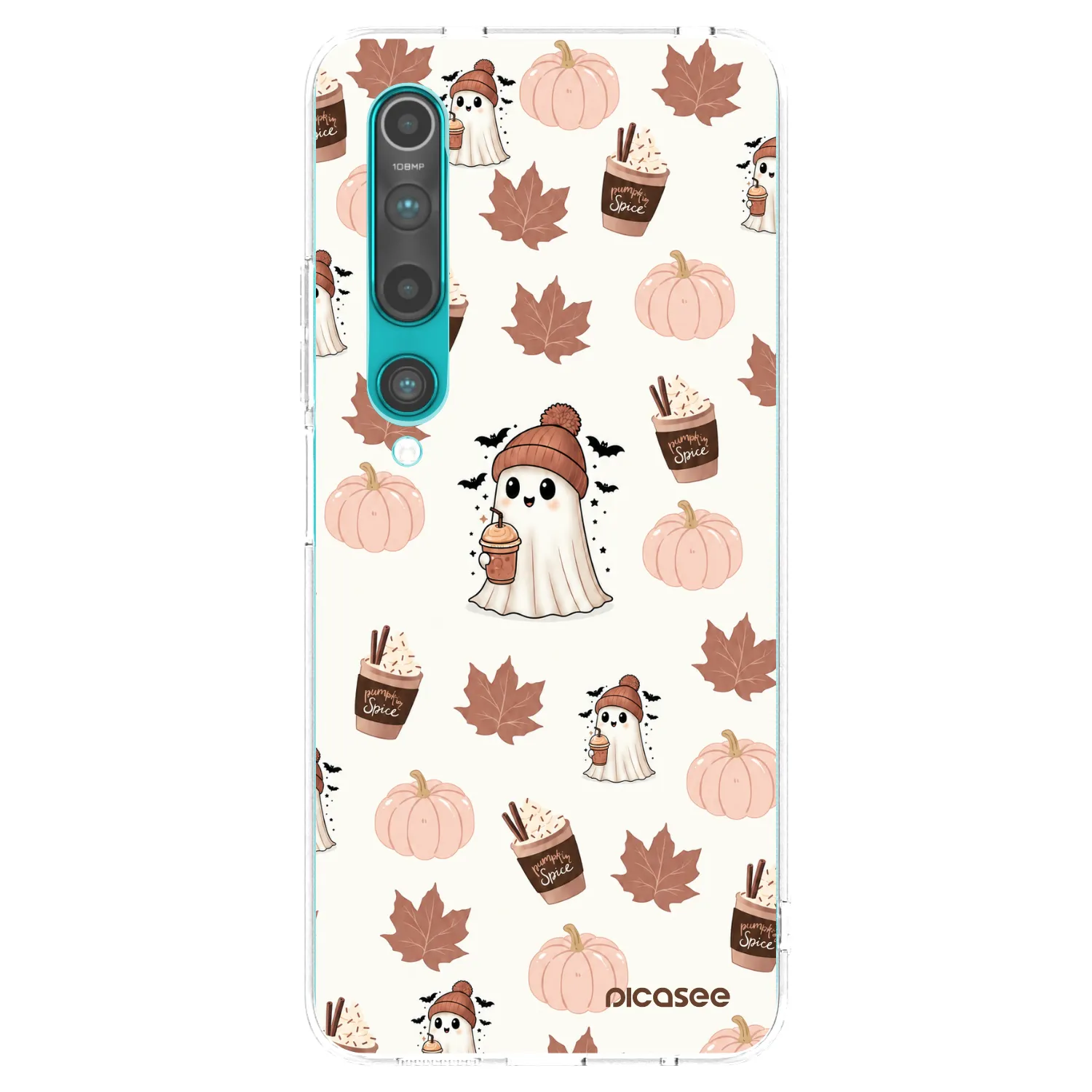 Picasee silikónový prehľadný obal pre Xiaomi Mi 10 - Pumpkin spice