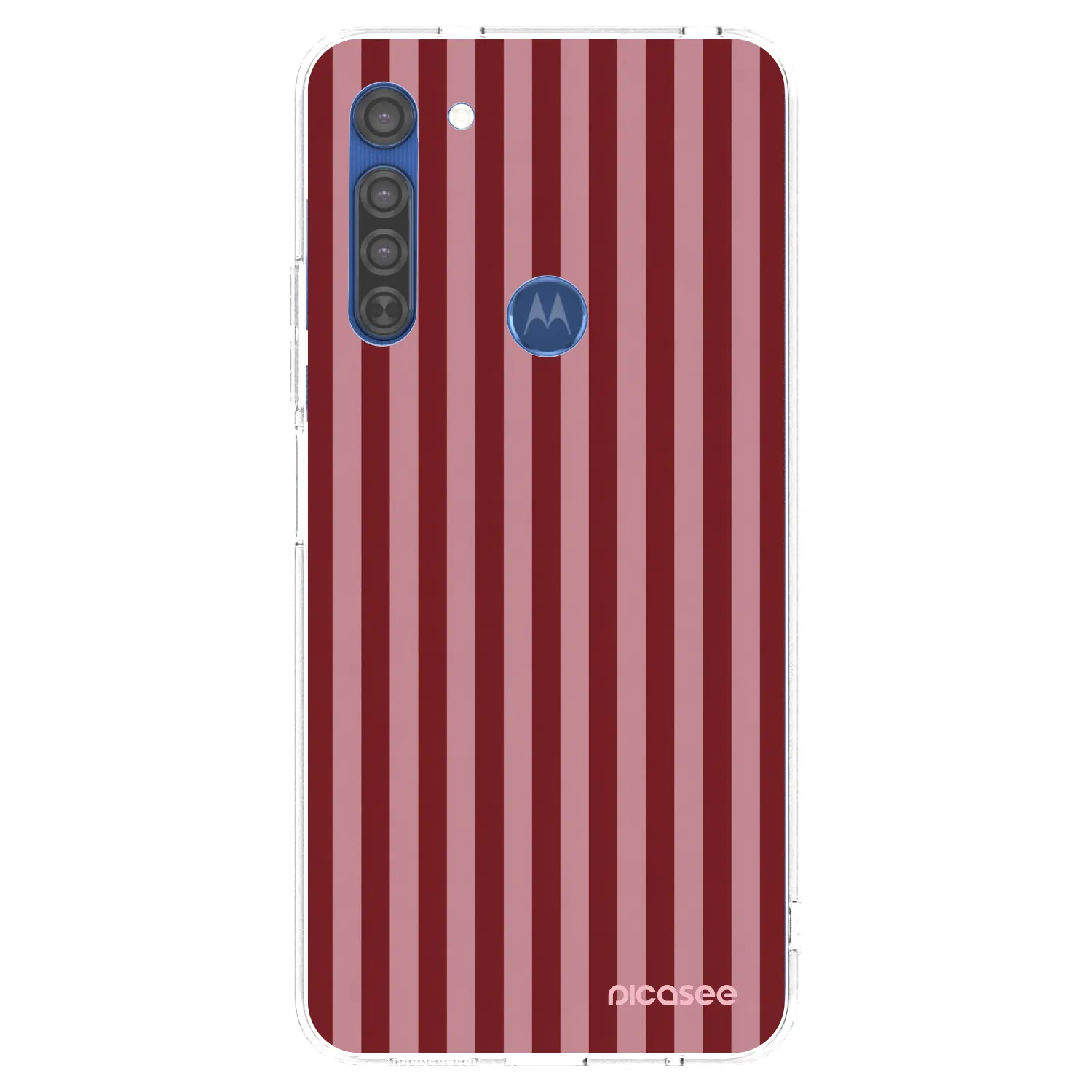 Picasee silikónový prehľadný obal pre Motorola Moto G8 - Dawn