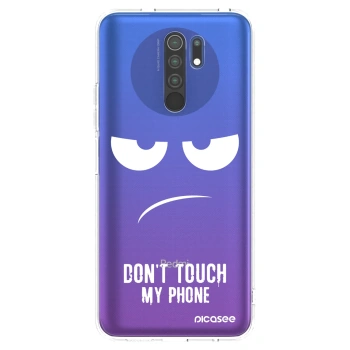 Picasee silikónový prehľadný obal pre Xiaomi Redmi 9 - Nesiahajte mi na telefón