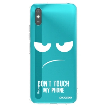Picasee silikónový prehľadný obal pre Xiaomi Redmi 9A - Nesiahajte mi na telefón
