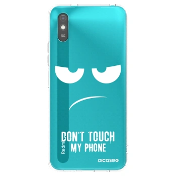 Picasee silikónový čierny obal pre Xiaomi Redmi 9A - Nesiahajte mi na telefón