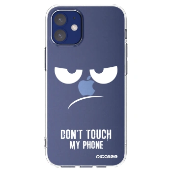 Picasee silikónový prehľadný obal pre Apple iPhone 12 mini - Nesiahajte mi na telefón