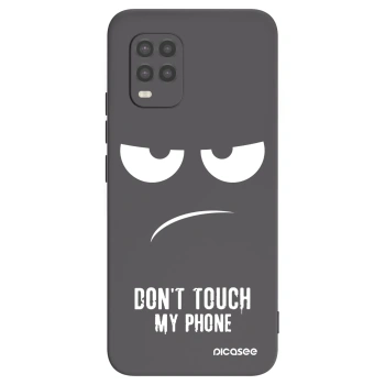 Picasee silikónový čierny obal pre Xiaomi Mi 10 Lite - Nesiahajte mi na telefón