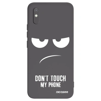 Picasee silikónový čierny obal pre Xiaomi Redmi 9AT - Nesiahajte mi na telefón