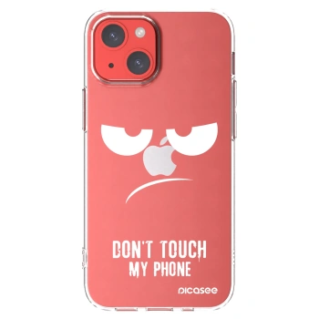 Picasee silikónový prehľadný obal pre Apple iPhone 13 mini - Nesiahajte mi na telefón