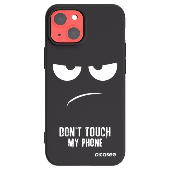 Picasee silikónový čierny obal pre Apple iPhone 13 mini - Nesiahajte mi na telefón