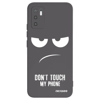 Picasee silikónový čierny obal pre Xiaomi Redmi Note 10 5G - Nesiahajte mi na telefón