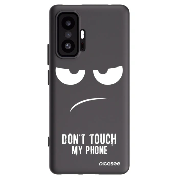 Picasee silikónový čierny obal pre Xiaomi 11T - Nesiahajte mi na telefón