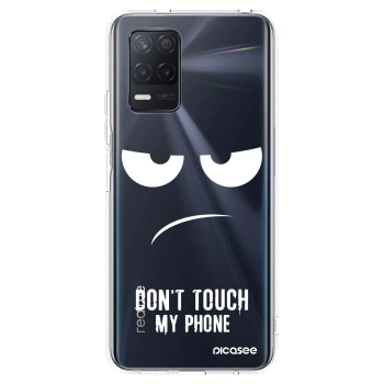 Picasee silikónový prehľadný obal pre Realme 8 5G - Nesiahajte mi na telefón