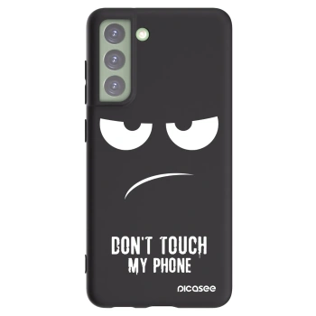 Picasee silikónový čierny obal pre Samsung Galaxy S21 FE 5G - Nesiahajte mi na telefón