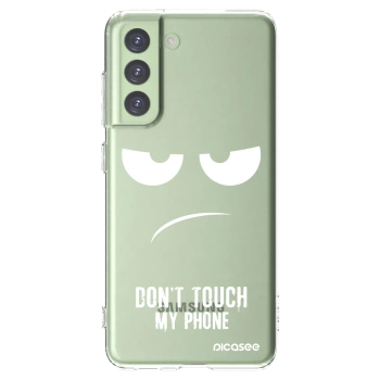 Picasee silikónový prehľadný obal pre Samsung Galaxy S21 FE 5G - Nesiahajte mi na telefón