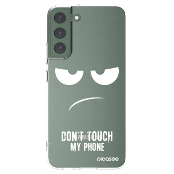 Picasee silikónový prehľadný obal pre Samsung Galaxy S22+ 5G - Nesiahajte mi na telefón