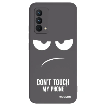 Picasee silikónový čierny obal pre Realme GT Master Edition 5G - Nesiahajte mi na telefón