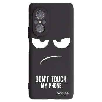 Picasee silikónový čierny obal pre Huawei Nova 9 SE - Nesiahajte mi na telefón