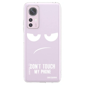 Picasee silikónový prehľadný obal pre Xiaomi 12 - Nesiahajte mi na telefón