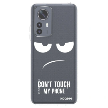 Picasee silikónový prehľadný obal pre Xiaomi 12 Pro - Nesiahajte mi na telefón