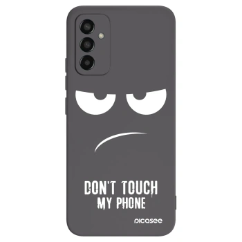 Picasee silikónový čierny obal pre Samsung Galaxy M13 M135F - Nesiahajte mi na telefón