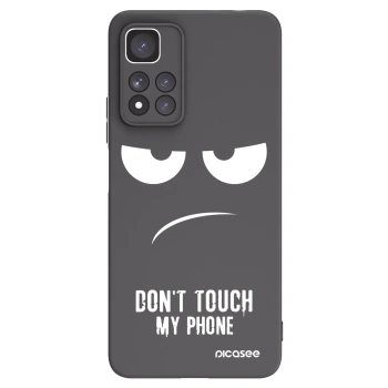 Picasee silikónový čierny obal pre Xiaomi Redmi Note 11 Pro+ 5G - Nesiahajte mi na telefón