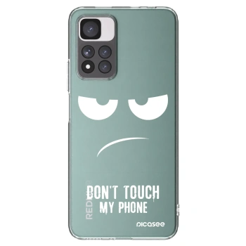 Picasee silikónový prehľadný obal pre Xiaomi Redmi Note 11 Pro+ 5G - Nesiahajte mi na telefón