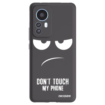 Picasee silikónový čierny obal pre Xiaomi 12T Pro - Nesiahajte mi na telefón