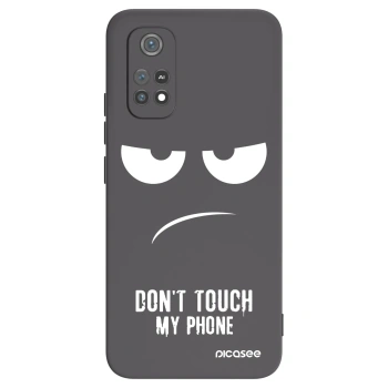 Picasee silikónový čierny obal pre Xiaomi Poco M4 Pro - Nesiahajte mi na telefón