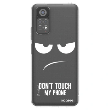Picasee silikónový prehľadný obal pre Xiaomi Redmi Note 11S 5G - Nesiahajte mi na telefón