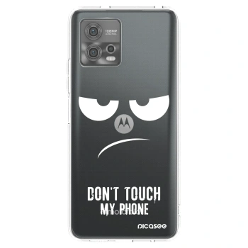 Picasee silikónový prehľadný obal pre Motorola Moto G72 - Nesiahajte mi na telefón