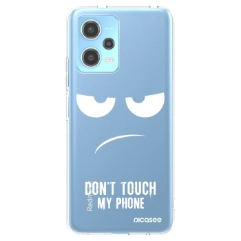Picasee silikónový prehľadný obal pre Xiaomi Redmi Note 12 5G - Nesiahajte mi na telefón