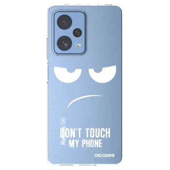 Picasee silikónový prehľadný obal pre Xiaomi Redmi Note 12 Pro 5G - Nesiahajte mi na telefón