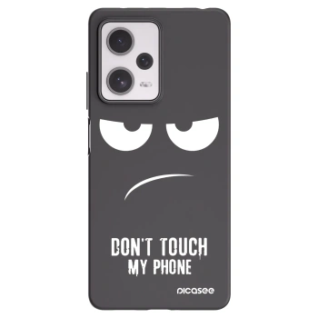 Picasee silikónový čierny obal pre Xiaomi Redmi Note 12 Pro+ 5G - Nesiahajte mi na telefón