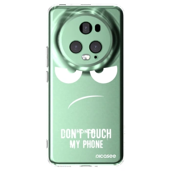 Picasee silikónový prehľadný obal pre Honor Magic5 Pro - Nesiahajte mi na telefón