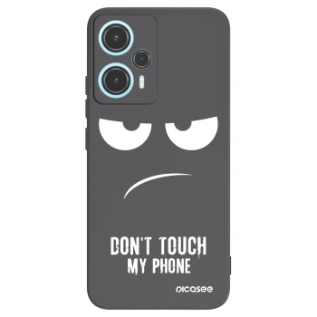 Picasee silikónový čierny obal pre Xiaomi Poco F5 - Nesiahajte mi na telefón