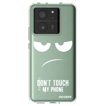 Picasee silikónový prehľadný obal pre Xiaomi 13T Pro - Nesiahajte mi na telefón